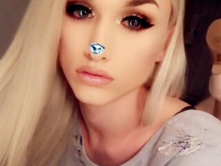 Luna Love cute mare posing in lingerie