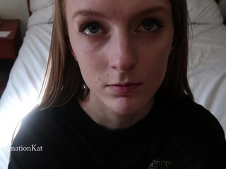 Destinationkat nude slut masturbates shaved vagina