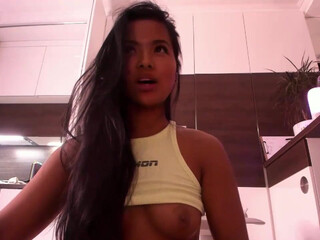 BLYEUNG beautiful model seduces with big booty