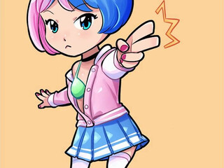 Rei fluffy harlot fucks pussy with phallus