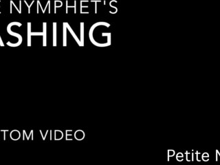 Custom sucking dick and jerking off on camera showing her little holes