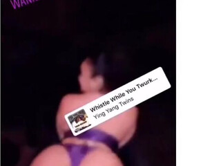 wasabiishot luscious whore rubs boobs with oil