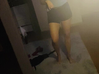 sportywife passionate slut shows shaved holes