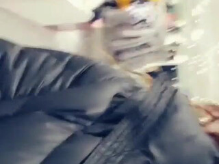 aleighajames in stockings teased pussy lying on her back