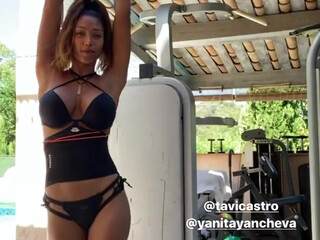 Emmanuelle Noire naughty female shows big tits