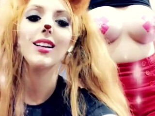 nickeyhuntsman  delightful chick fucks herself hard