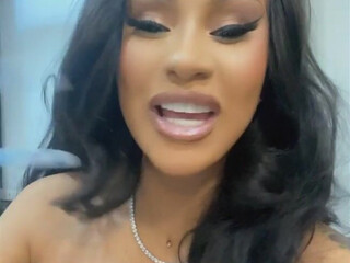 iamcardib cute young lady puts on big tits