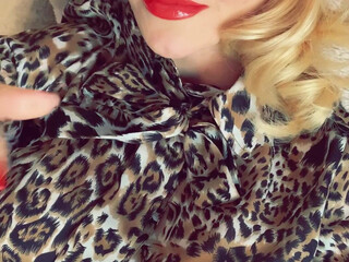 catrice blonde takes off her stockings and daubs