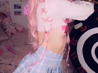 belledelphine busty blonde fucks with rubber dick