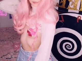 belledelphine naughty female shows big tits