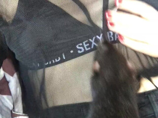 adolfxnika gorgeous chick caresses shaved cunt