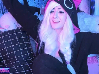 those_darn_frigs busty bitch in stockings masturbating with fingers