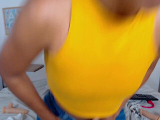 vega appetizing mare jerking her pussy with a phallus