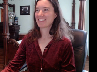 thornbury_rose redhead female caresses big tits