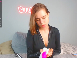 margaret charming babe masturbates with sex toy