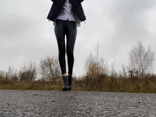 Young Goddes onlyfans skinny female rubs herself with oil