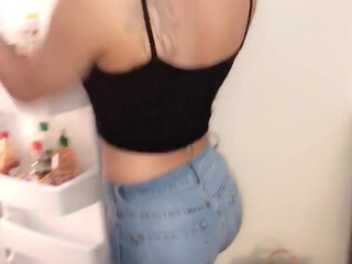 Jane marie onlyfans hot chick fucks shaved pussy