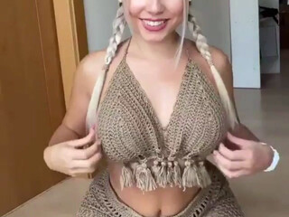 Paola_Skye onlyfans cute babe in stockings massages vagina with hand