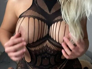 Paola_Skye onlyfans openwork blonde erotically moving in front of the camera