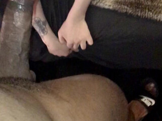 Mr Black XXX onlyfans hot babe gives off huge ass