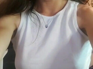 Lilykawaii onlyfans whore chick caresses shaved cunt