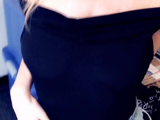 Khloeexo onlyfans big tit teases her pussy with a phallus