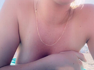 Kayla Sweet onlyfans busty chick caresses shaved foil