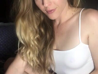 Karla Kush onlyfans blonde with tattoo caresses huge boobs