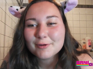 Dani onlyfans slut in stockings fucks clit