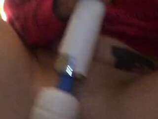 GothJock onlyfans busty slut caresses both slits