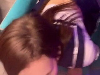 Ellie Leen onlyfans busty chick caresses big nipples