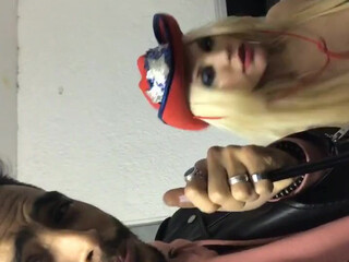 Blondie Fesser onlyfans blonde with tattoo caresses huge boobs