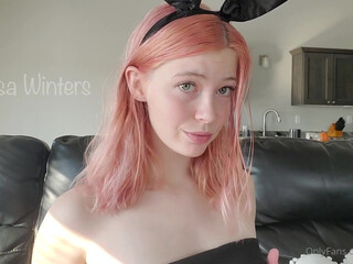 Tessa Winters pretty cream lotion pussy