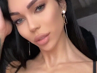 iammery busty young lady caresses nipples