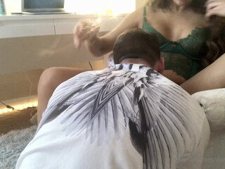 dominiquebarbi female in stockings having fun with a phallus