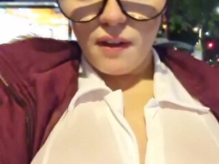 Scarlett_Jones graceful female admires beautiful tits