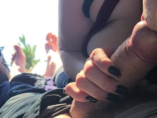 sheisatang big ass blonde in stockings twisting her ass