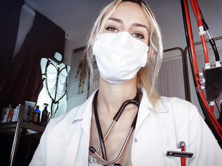 Mistress Euryale dick shows off her shaved cunt