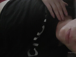 Busty Klara naughty lady passionately masturbating cunt