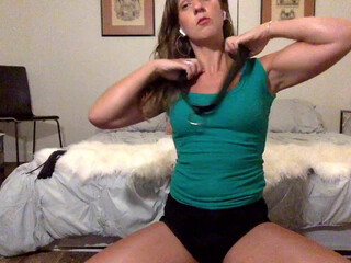 arigoessolo Chick in stockings Nastya caresses pussy lips