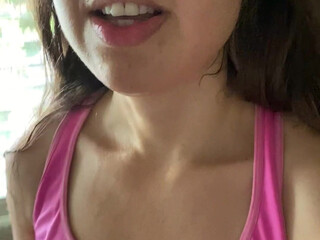 Lily Flowers sultry confused talks in fries