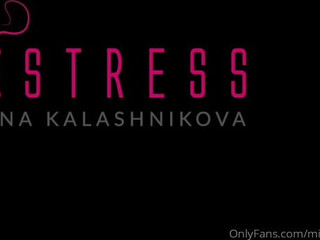 Mistress Karina mature confused jerks off shaggy pussy