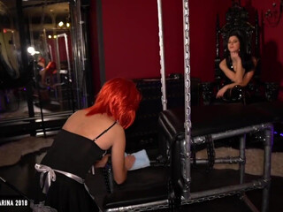Mistress Karina Russian goddess posing in blue panties