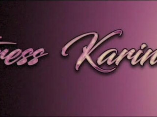 Mistress Karina busty slut fucks the lips sex