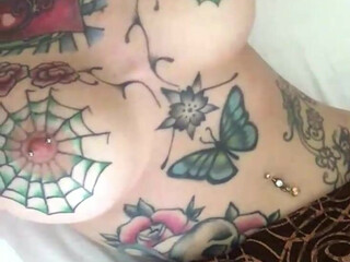 Megan Inky aka inky real arab courtesan performing a show