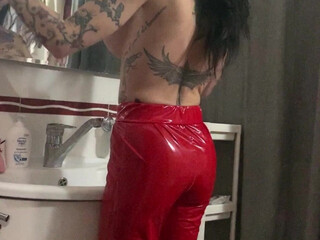 Megan Inky aka inky real plump bitch creases her boobs