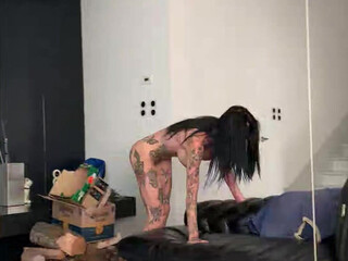 Megan Inky aka inky real the chick measures beautiful outfits.