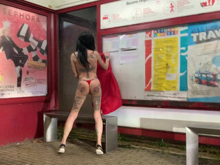 Megan Inky aka inky real painted bitch gently pulls pussy