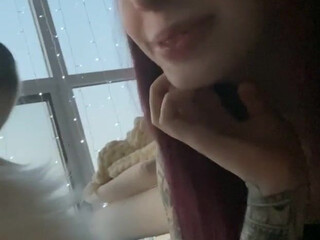 Elise Laurenne sexy blonde gently masturbates cunt