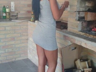 Shalina Devine curious prostitute sucking rubber dick